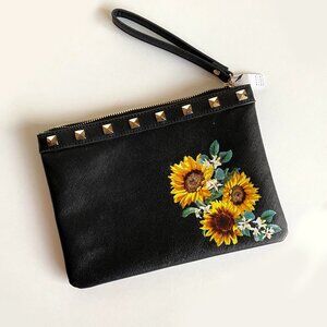 NWT White House Black Market Sunflower Pouch Wristlet ($69)